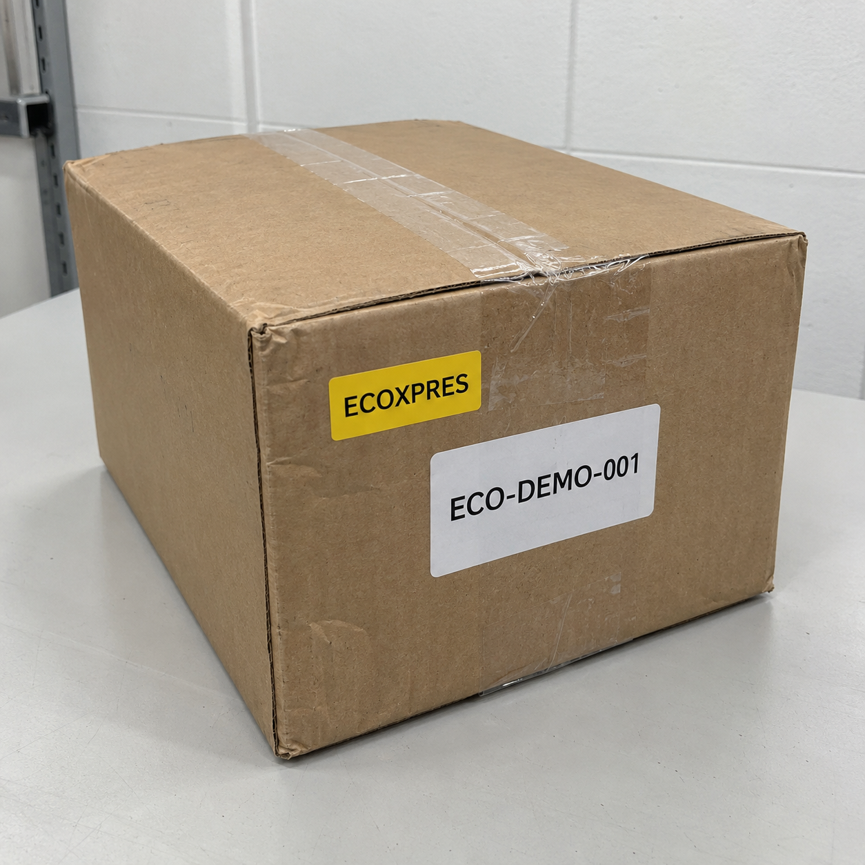 Vista ampliada de la caja de ejemplo ECOXPRES